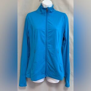 VSX Victoria's Secret Sport Knockout Blue Full Front Zip‎ Jacket Sz Small